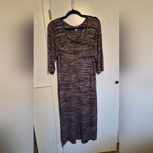 Cato Multicolor Long Sleeve Knit Dress